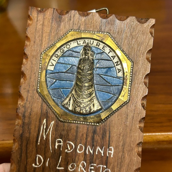 Madonna DiLoreto Benedici Holy Water Font VINTAGE - Picture 2 of 5